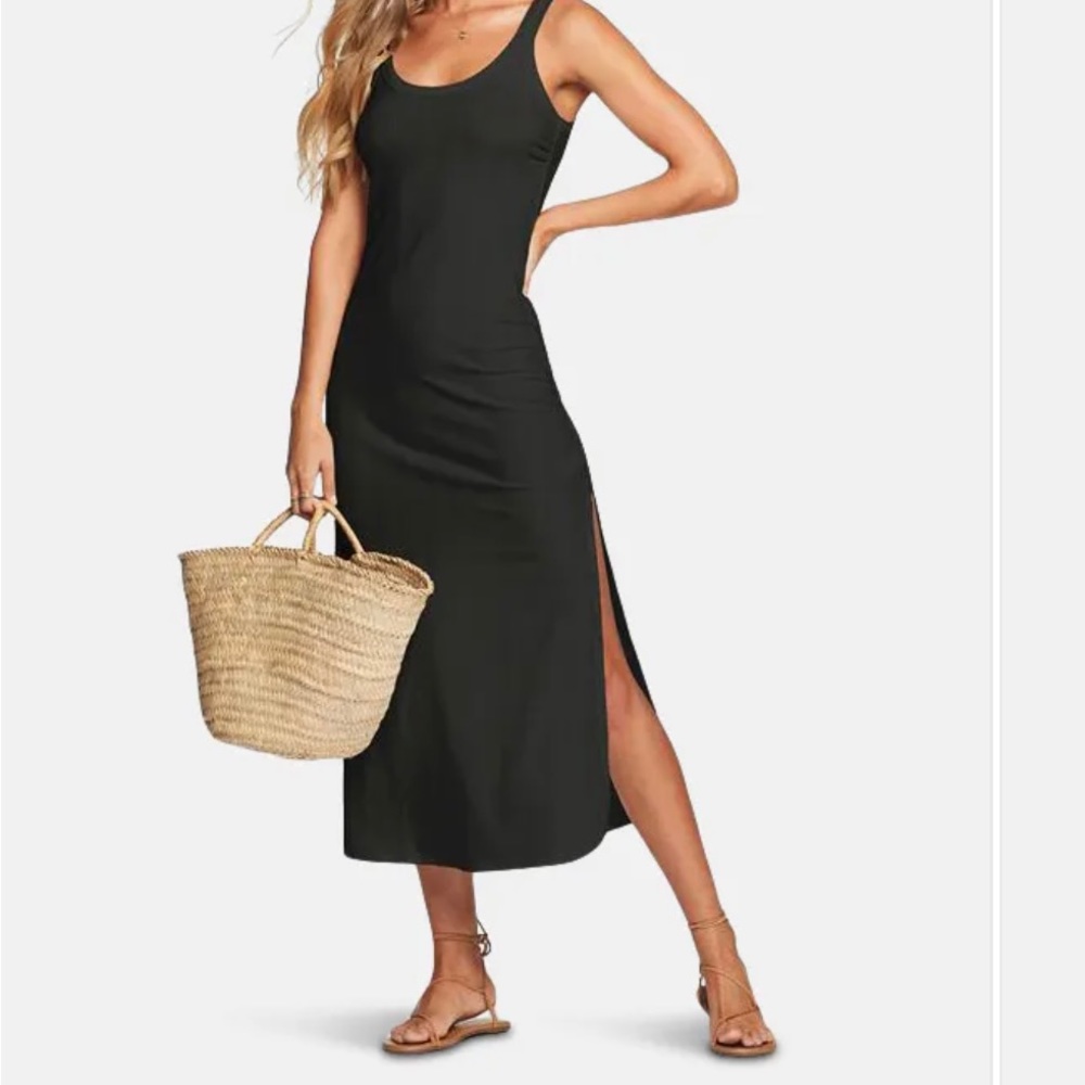 Vitamin A Organic Rib Black West Dress